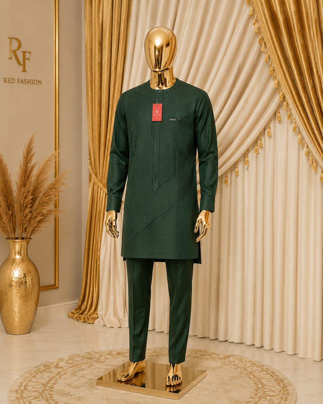 Red Fashion latest native men outfit